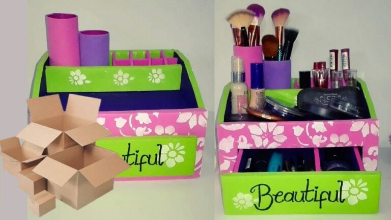Organizador de maquillaje casero: ¡Tips para crearlo con cartón o madera!