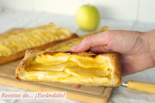 Tarta de Manzana: Deliciosa Receta con Hojaldre y Crema Casera